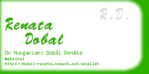 renata dobal business card