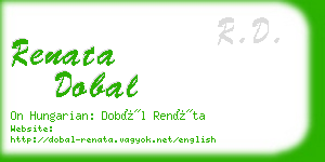 renata dobal business card